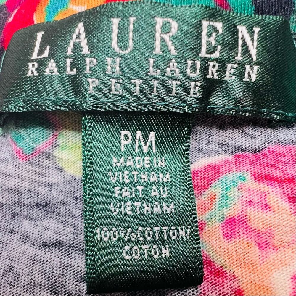 Ralph Lauren LRL Maxi Skirt PM Petite Medium Tiered Crochet Lace Floral Peasant - Picture 7 of 7